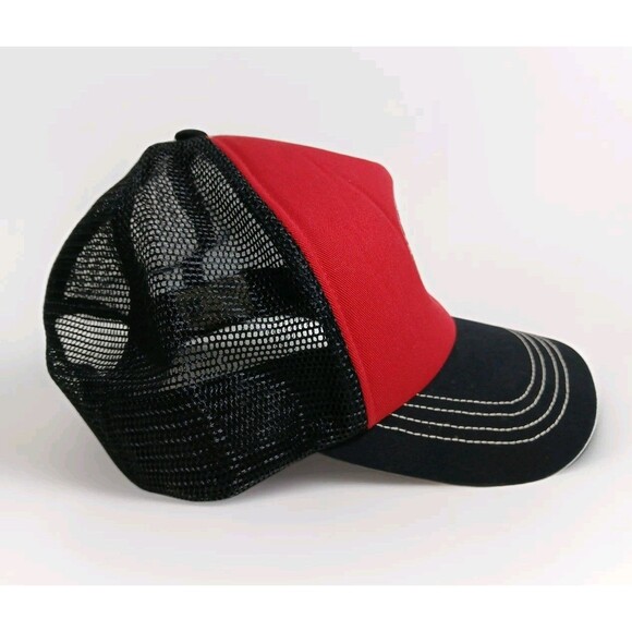 Vintage Chicago Blackhawks Trucker Snapback Hat Cap CCM NHL Mesh Back Y2K - Picture 4 of 7